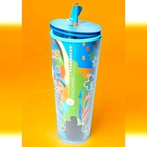 NWT Starbucks, Collaboration Ukrain artist Misha Tyutyunik Tumbler 24oz Cold Cup